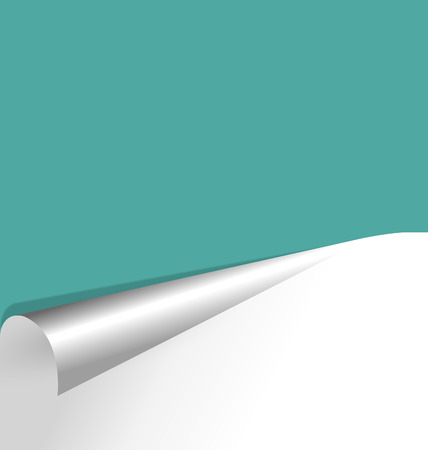 Wrapped paper sheet isolated on cyan backgroundのイラスト素材