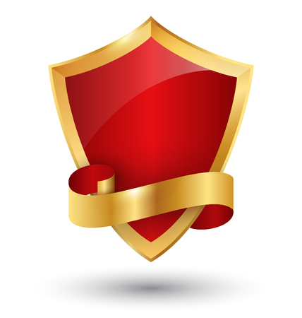 Golden Premium Quality Red Best Label Space for Text Isolated on White Backgroundのイラスト素材