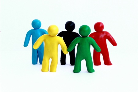 Union of several people of different racesの写真素材