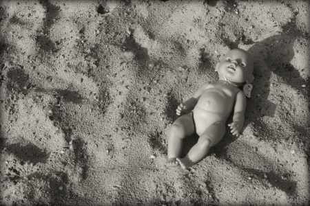 abandoned childの写真素材