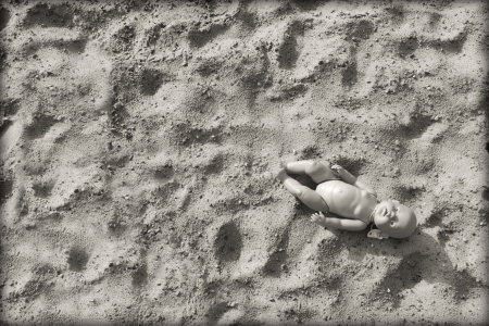 abandoned childの写真素材