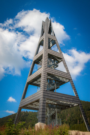 Lookout tower over Terchova, Low Fatra, Slovakiaの写真素材