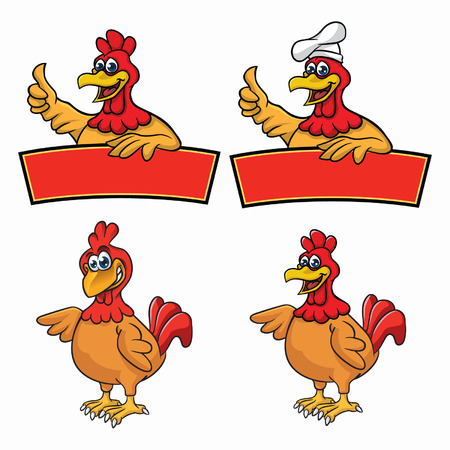chiken mascotのイラスト素材