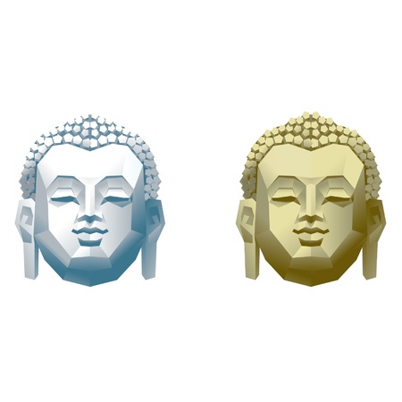 Buddha headのイラスト素材