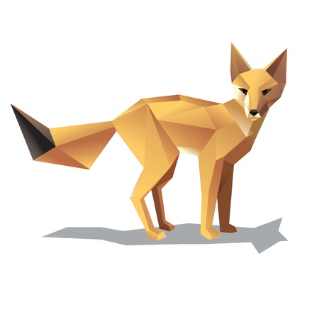 stylish vector foxのイラスト素材