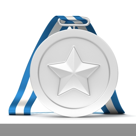 silver medal の写真素材