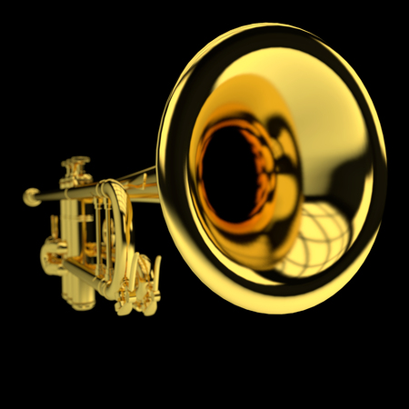 3d illustration of Trumpet