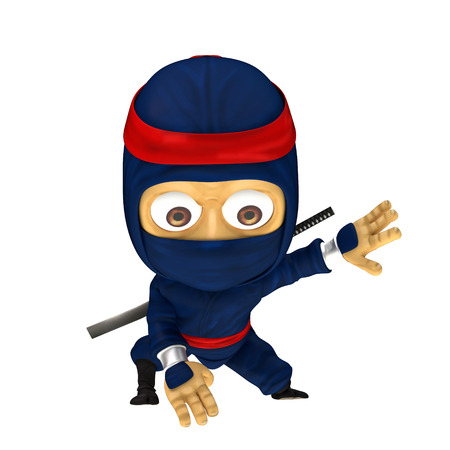 Ninja with poseの写真素材