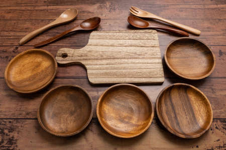 Wooden tableware and cutting board