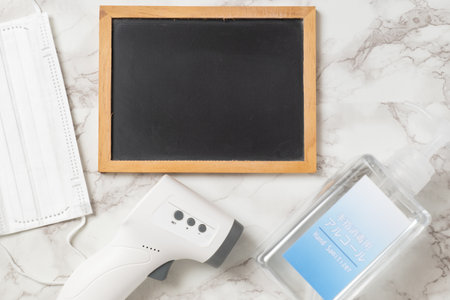 New Coronavirus Prevention Items and Blackboards