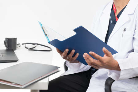 Image of a male doctor in a meeting or consultationの写真素材