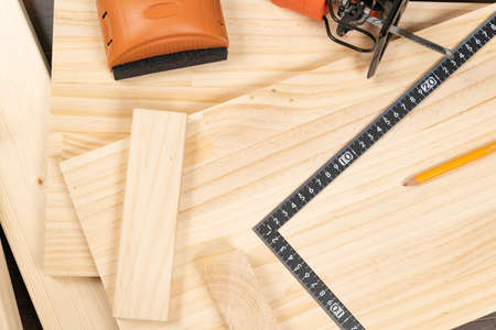 DIY image with tools and materials