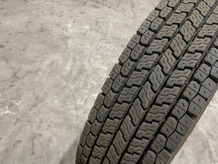 Stored studless tires for trucksの写真素材