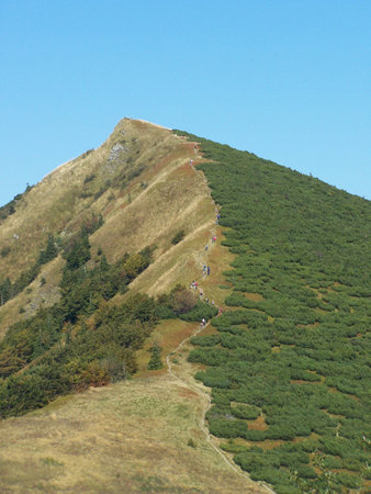 MalÃ¡ Fatra, summer 2012, way at edgeの写真素材