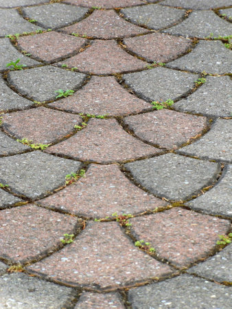 Zilina,  Summer 2012, Stone pavementの写真素材