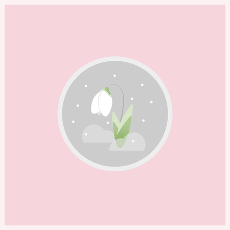 Spring flower iconのイラスト素材