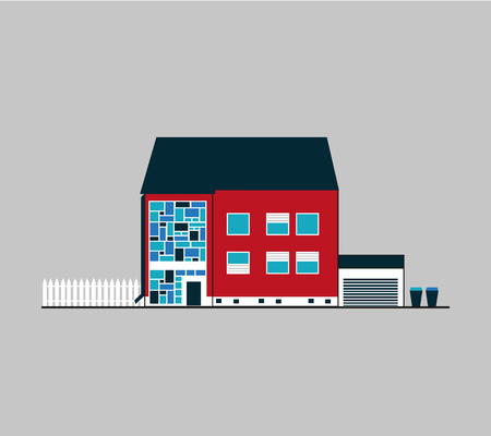 red houseのイラスト素材