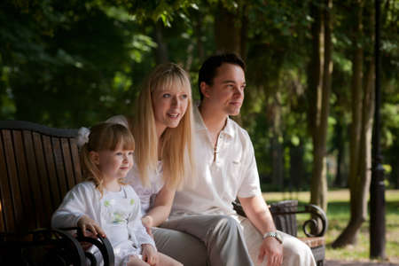 Family at park の写真素材