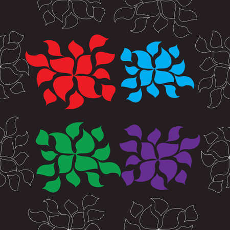 Seamless pattern with flowersのイラスト素材
