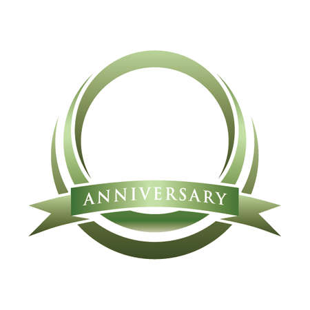 Ornament For Anniversary Logo Vector Icon Illustrationのイラスト素材