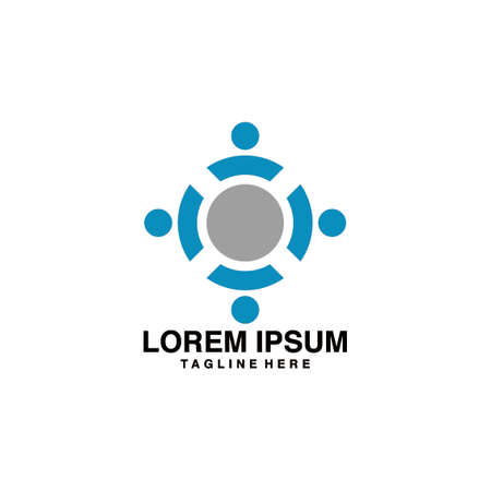 Community logo vector design illustrationのイラスト素材