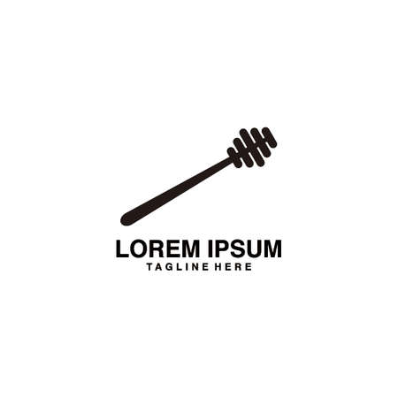 Logo bee honey. Stylish and modern logo for bee products. Vector illustration.のイラスト素材