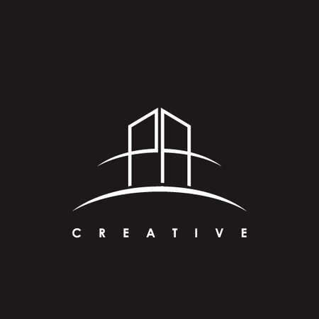 PA Letter Initial Logo Design Template Vector Illustrationのイラスト素材