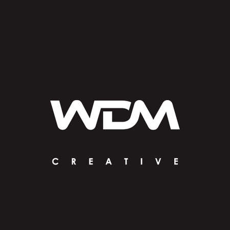 WDM Letter Initial Logo Design Template Vector Illustrationのイラスト素材