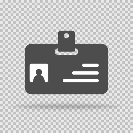 Card id, badge for personal. Flat design. Vector EPS 10のイラスト素材