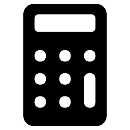 Calculator in black. Calculator symbol.のイラスト素材