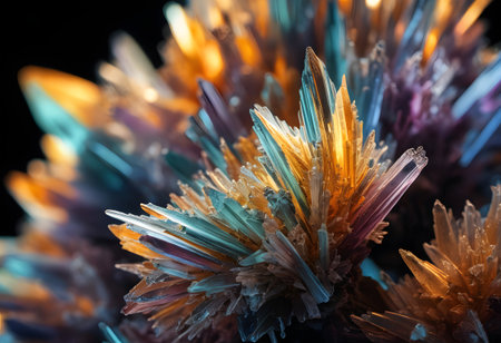 Colorful abstract background. Close-up macro photography of colored flowers.の素材