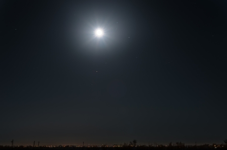 Moon in the Skyの写真素材