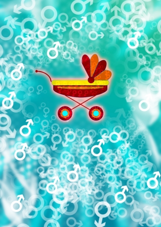 Newborn card Boyの写真素材