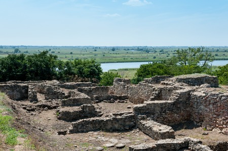 Old ruins of Greek colonyの写真素材