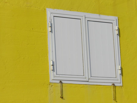 window in the wallの写真素材