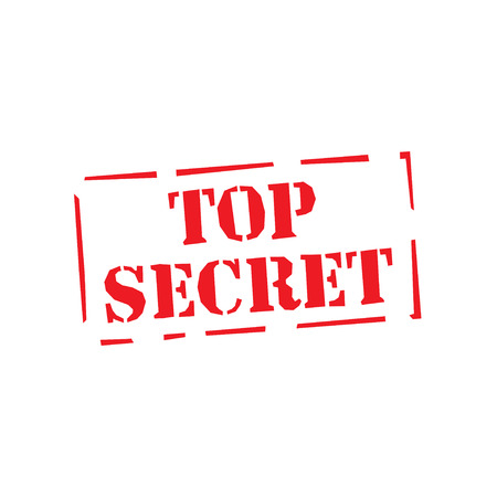 top secret red square grunge stamp on white. top secret stamp. top secret. top secret signのイラスト素材