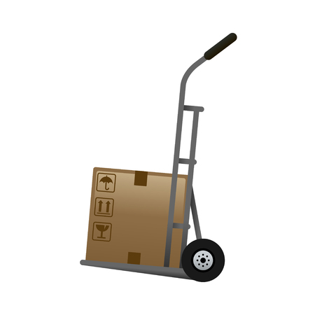 Hand Truck - of the Realistic Icons Collection . A professional, realistic, pixel aligned icon.のイラスト素材