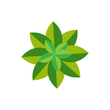 Eco icon green leaf vector illustration isolated.のイラスト素材