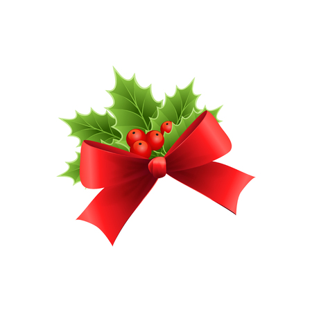 Christmas hollyのイラスト素材