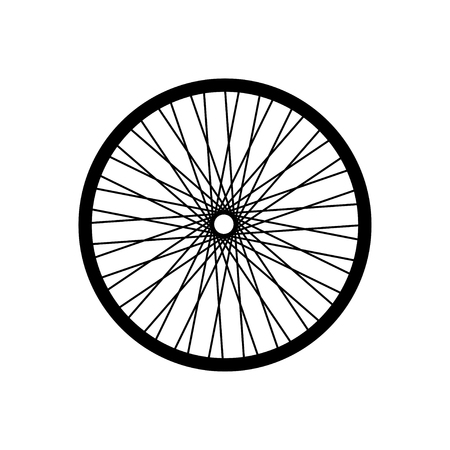 Bicycle wheel, vector formatのイラスト素材