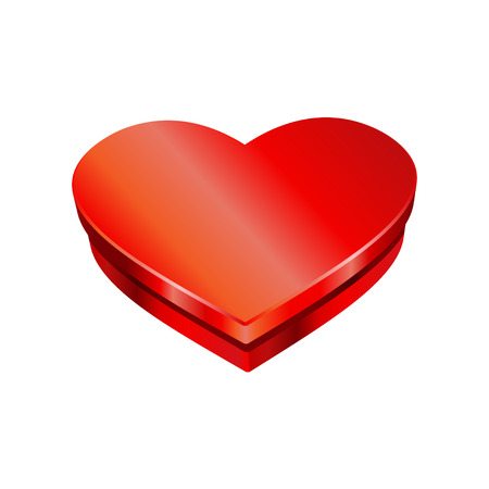 heart box love romantic passion icon. Isolated and flat illustration. Vector graphicのイラスト素材
