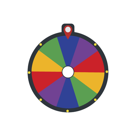 Wheel of Fortune, Lucky Icon. Vector Illustration EPS10のイラスト素材