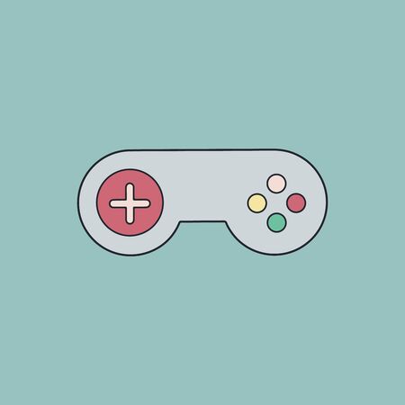 Control your life! Vintage game joystick. Motivation concept.のイラスト素材