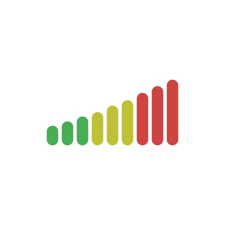 volume adjustment vector icon high medium and low negative and positive signのイラスト素材