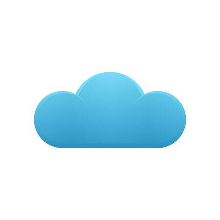 cloud icon icon design template. Trendy style on white backgroundのイラスト素材