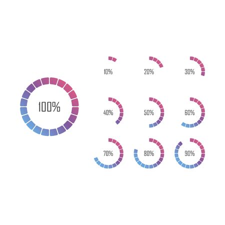 Loading Bar for Web Interfaces. Templateのイラスト素材