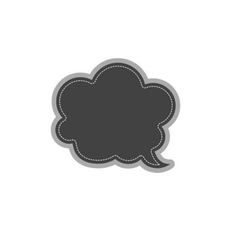 thought bubble web icon. vector designのイラスト素材