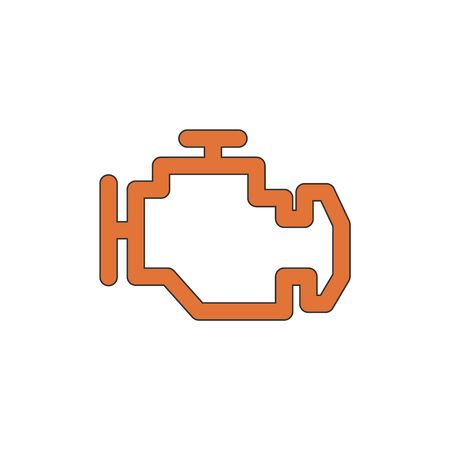 vector flat black icon of engineのイラスト素材
