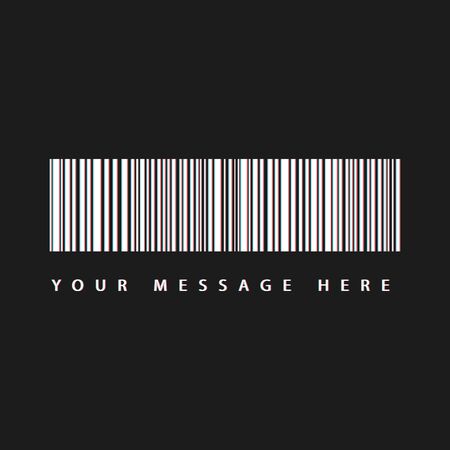 Realistic bar code icon. A modern simple flat barcode. Marketing, the concept of the Internet.のイラスト素材