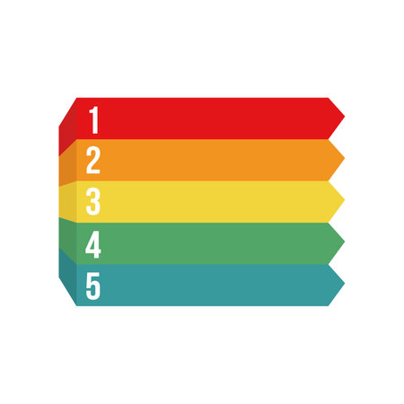 Vector infographic template for diagram, graph, presentation, chart, business concept with 4 5 options.のイラスト素材